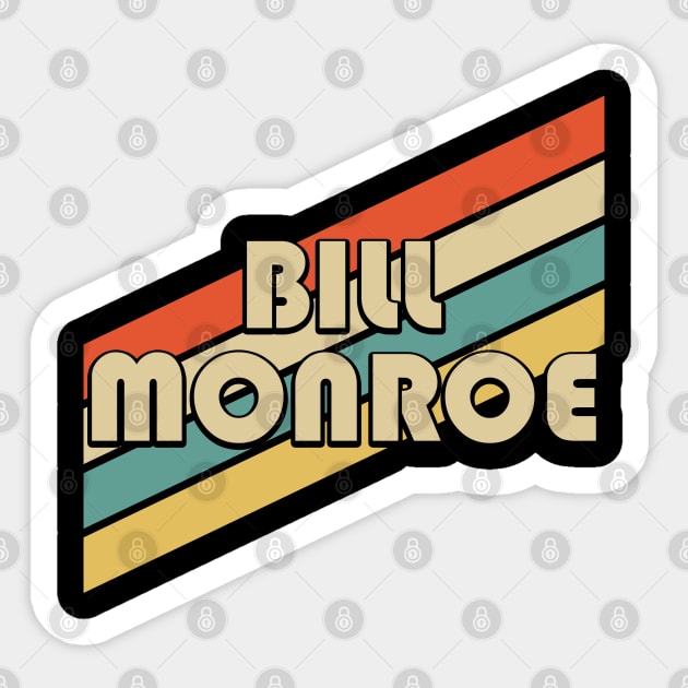 Vintage 80s Bill Monroe Sticker by Rios Ferreira